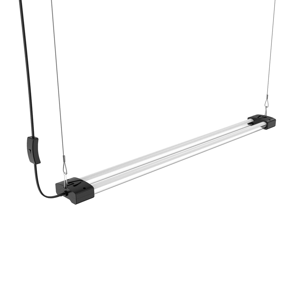 Installation of DYMOND LED Grow Light in indoor garden setup