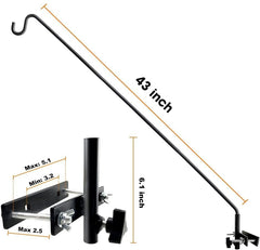Installation of ERYTLLY bird feeder hook on a deck