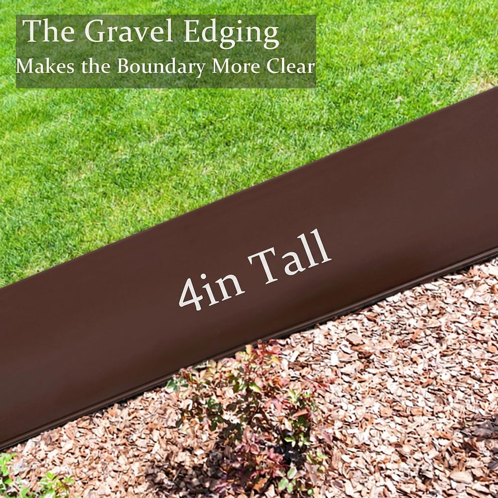 Installation of Focefec Garden Edging in a flower bed