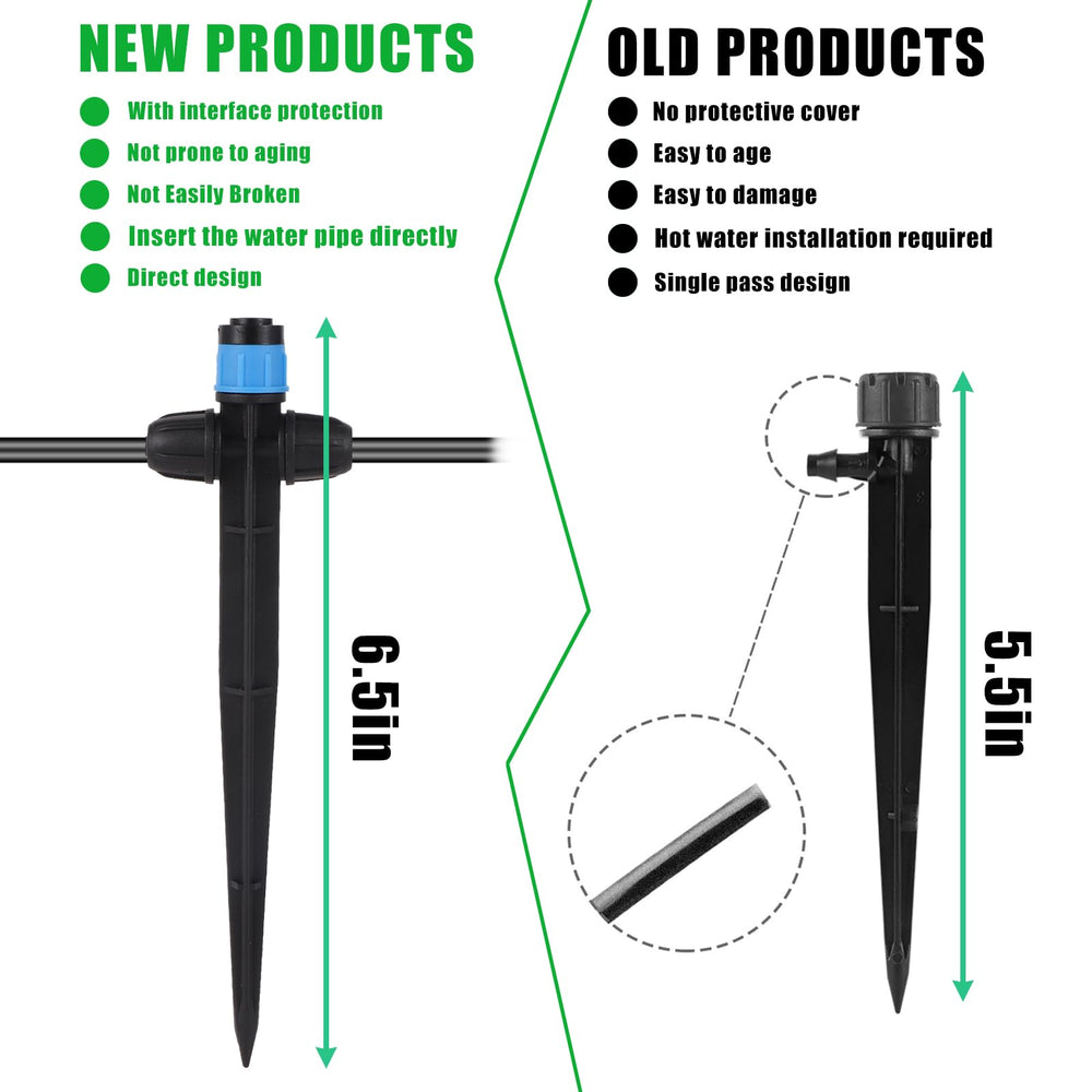 Installation of FULAIERGD drip emitter with adjustable flow settings