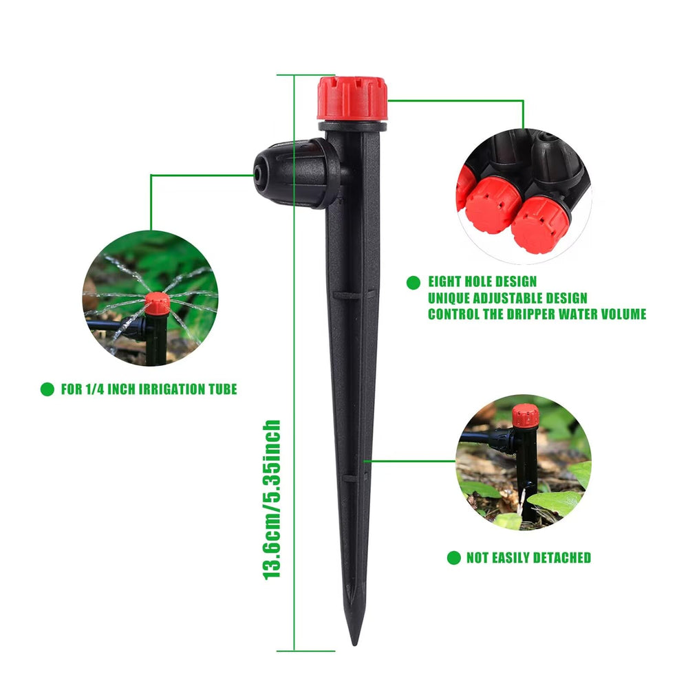 Installation of FULAIERGD drip emitters with irrigation tubing