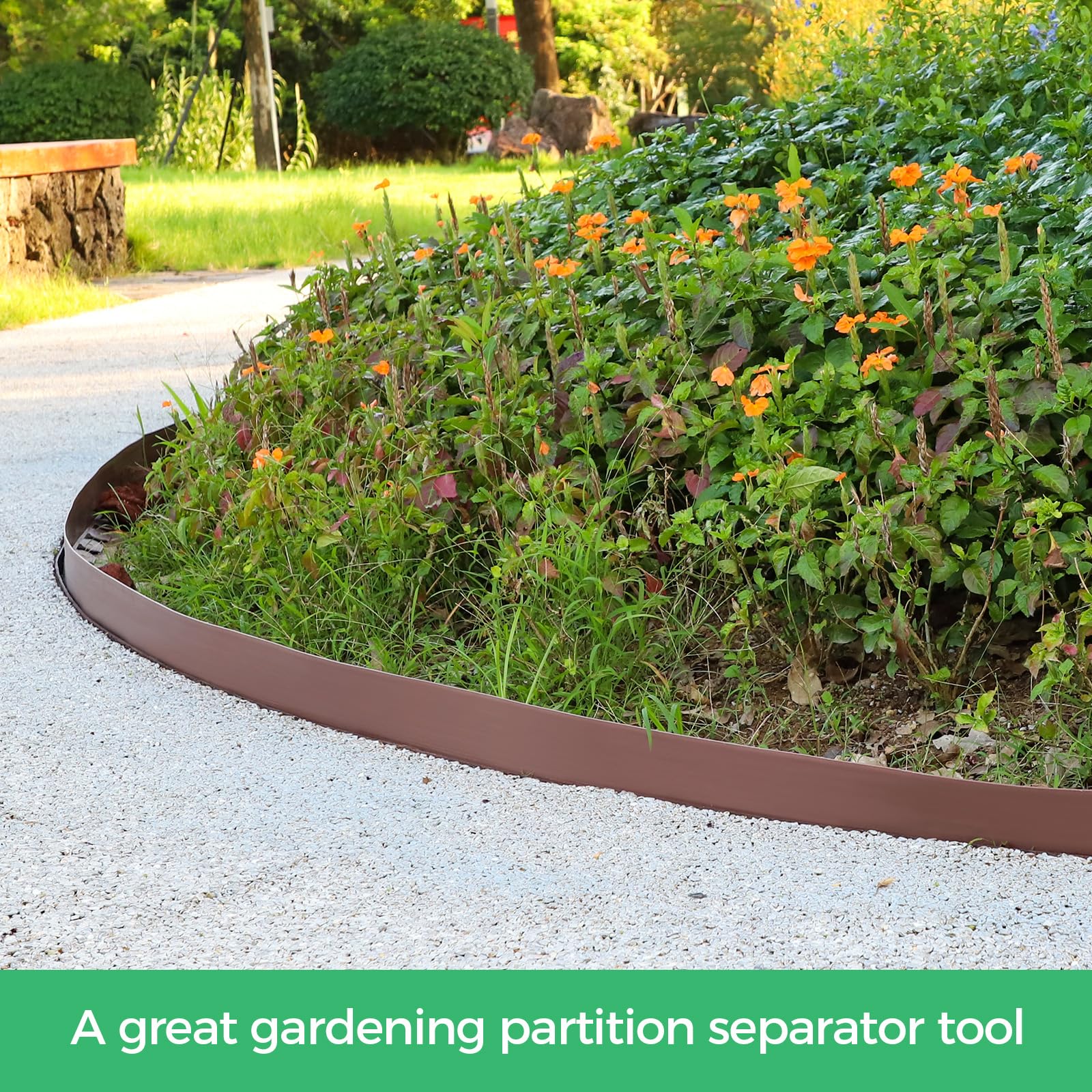 Installation of FunFanso Landscape Edging with included stakes