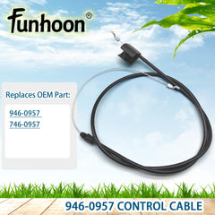 Installation of Funhoon 946-0957 control cable