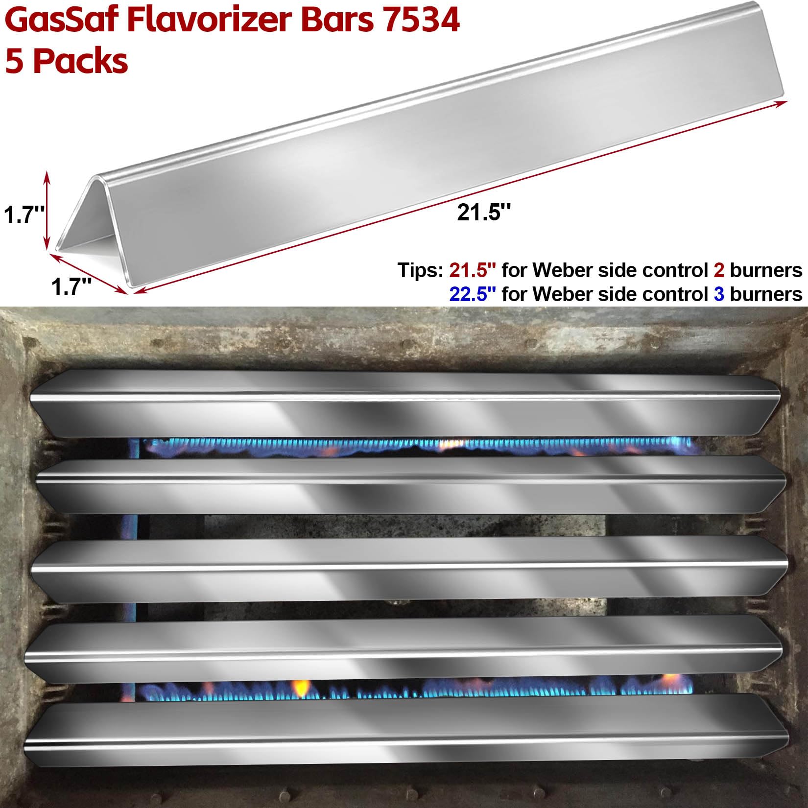 Installation of GasSaf Flavorizer Bars in Weber grill