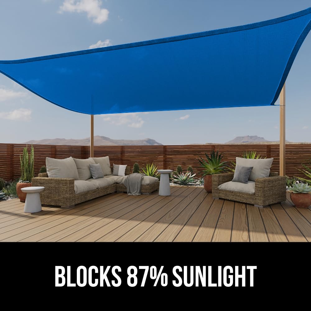 Installation of GORILLA GRIP Shade Sail on a patio