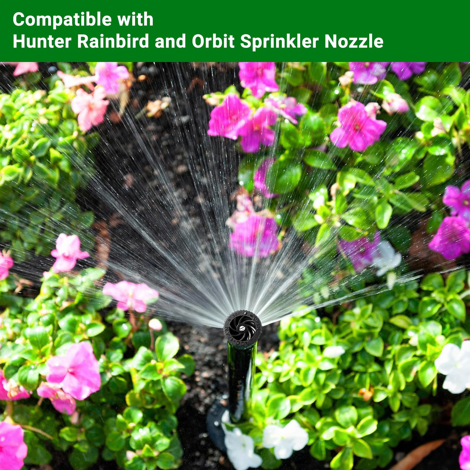 Installation of HolyMaji sprinkler nozzle in garden
