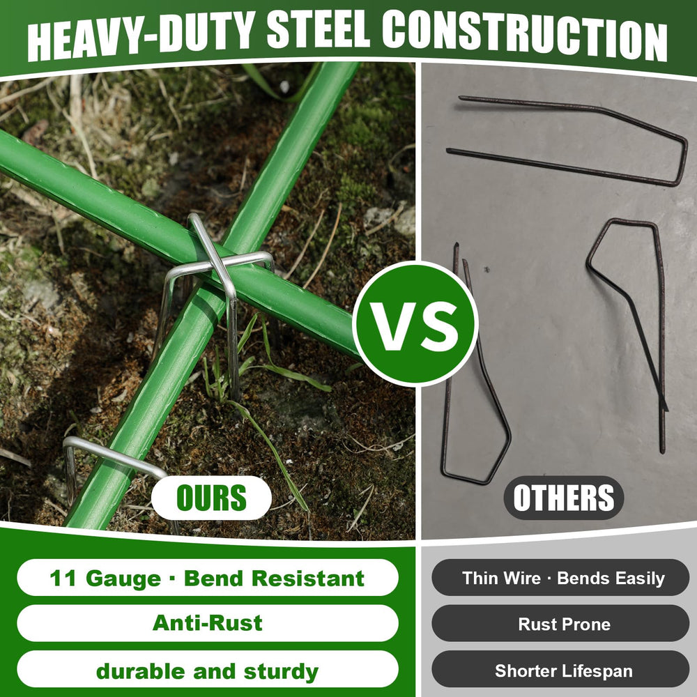 Installation of HOOPLE 8 Inch stakes in garden soil