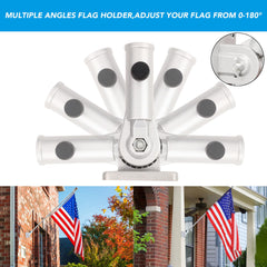 Installation of HOOPLE Flag Pole Holder on a wall