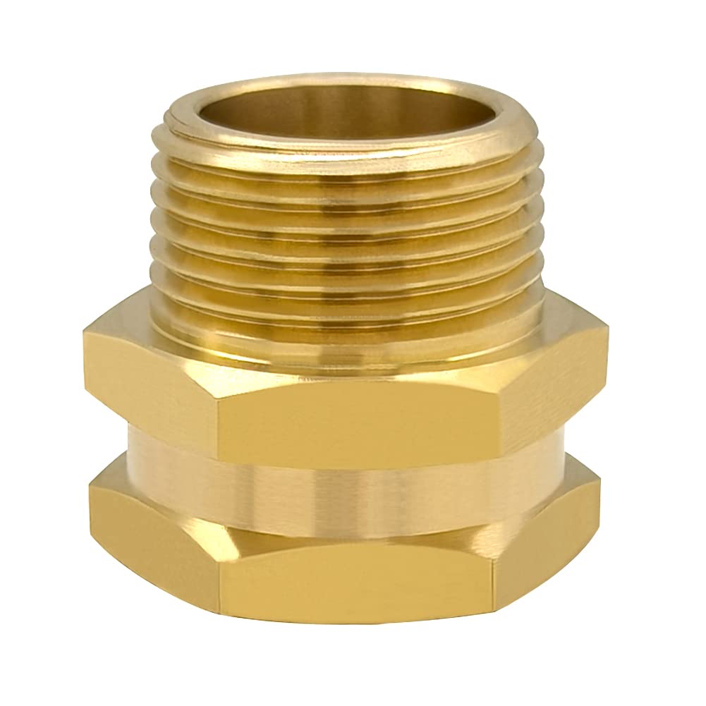 Installation of Hooshing garden hose adapter on a hose