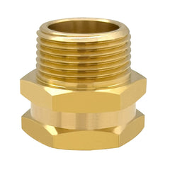 Installation of Hooshing garden hose adapter on a hose