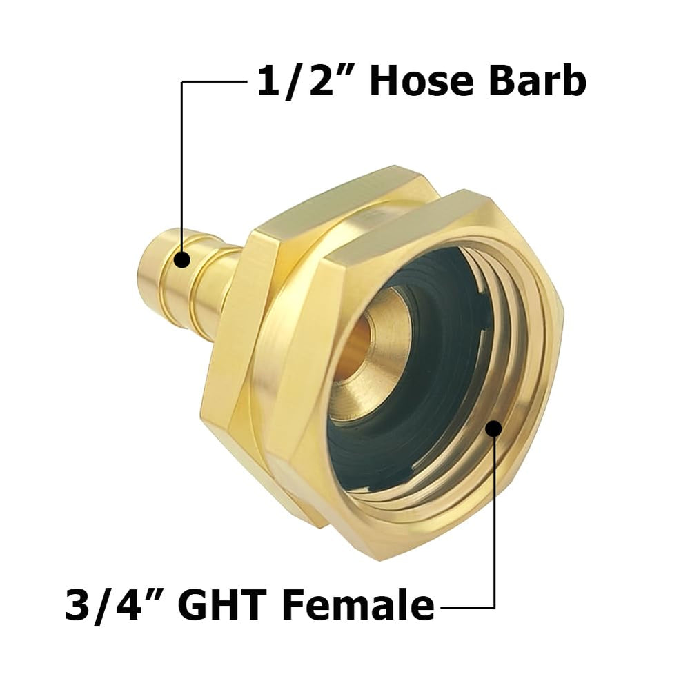 Installation of Hooshing garden hose swivel adapter on a garden hose