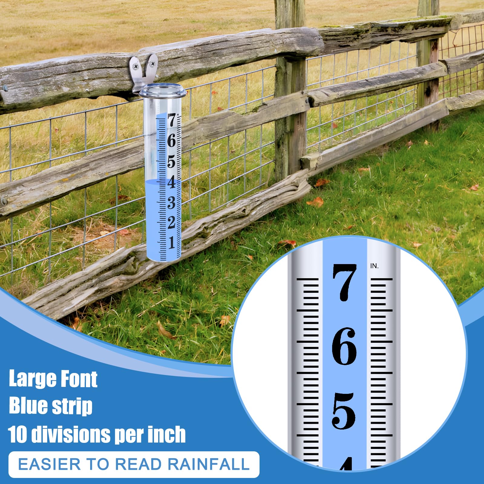 Installation of HQcontL rain gauge on a fence