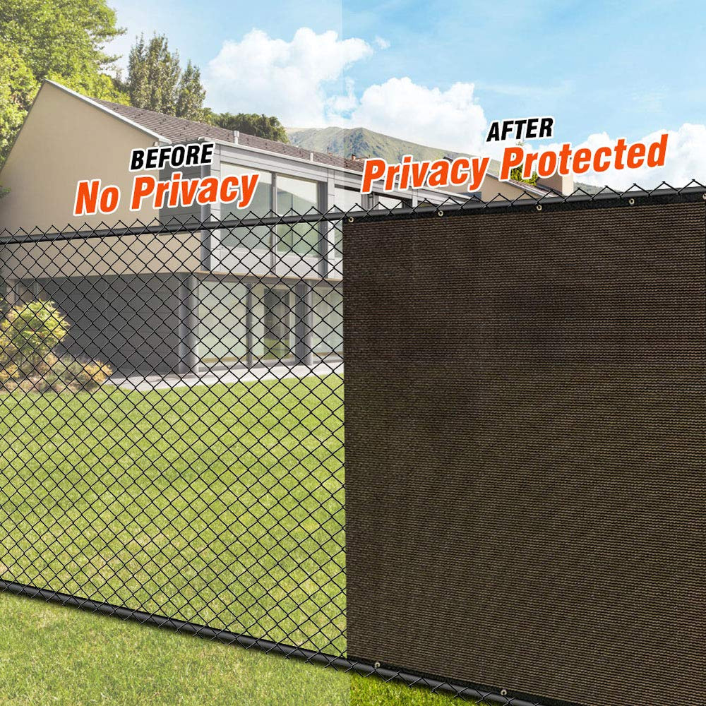 Installation of i COVER Privacy Screen Fence with zip ties