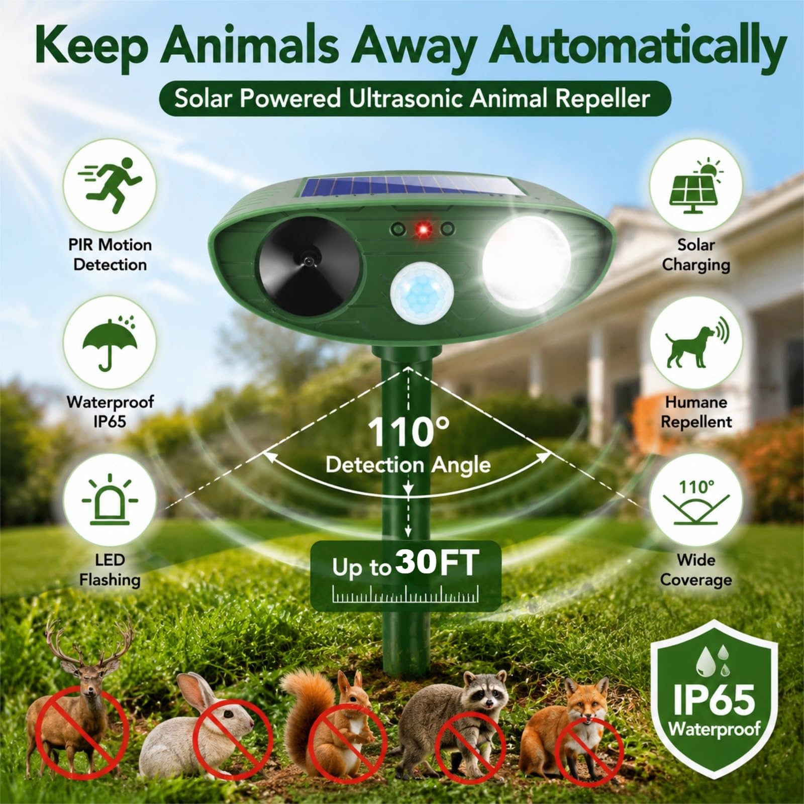 Installation of JahyElec animal repellent on a fence