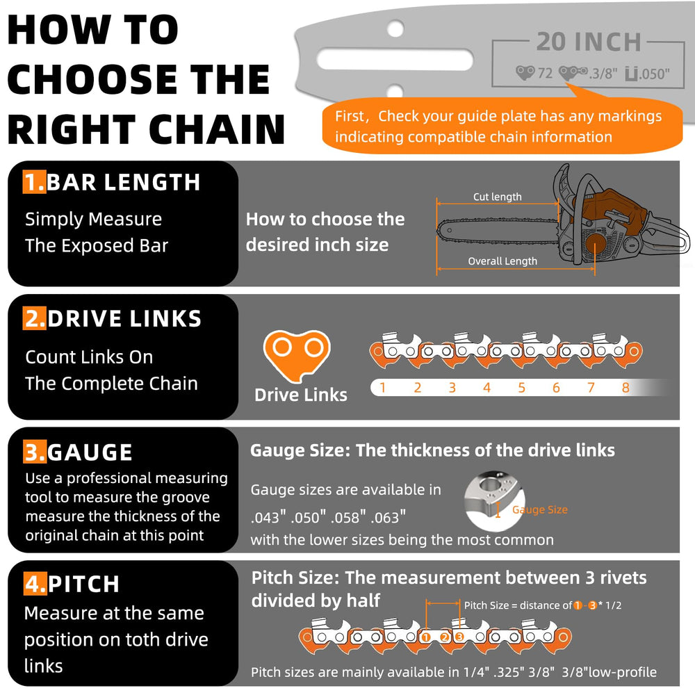Installation of JINFFR chainsaw chain on a saw
