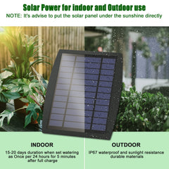 Installation of JIYANG Solar Drip Irrigation Kit in a garden