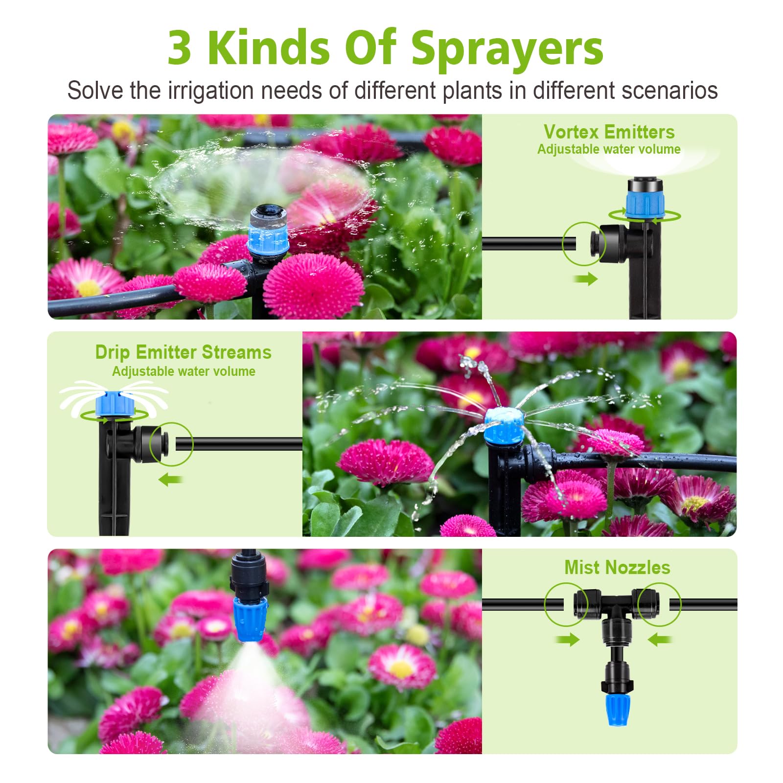 Installation of Kafuzi drip irrigation system in a garden