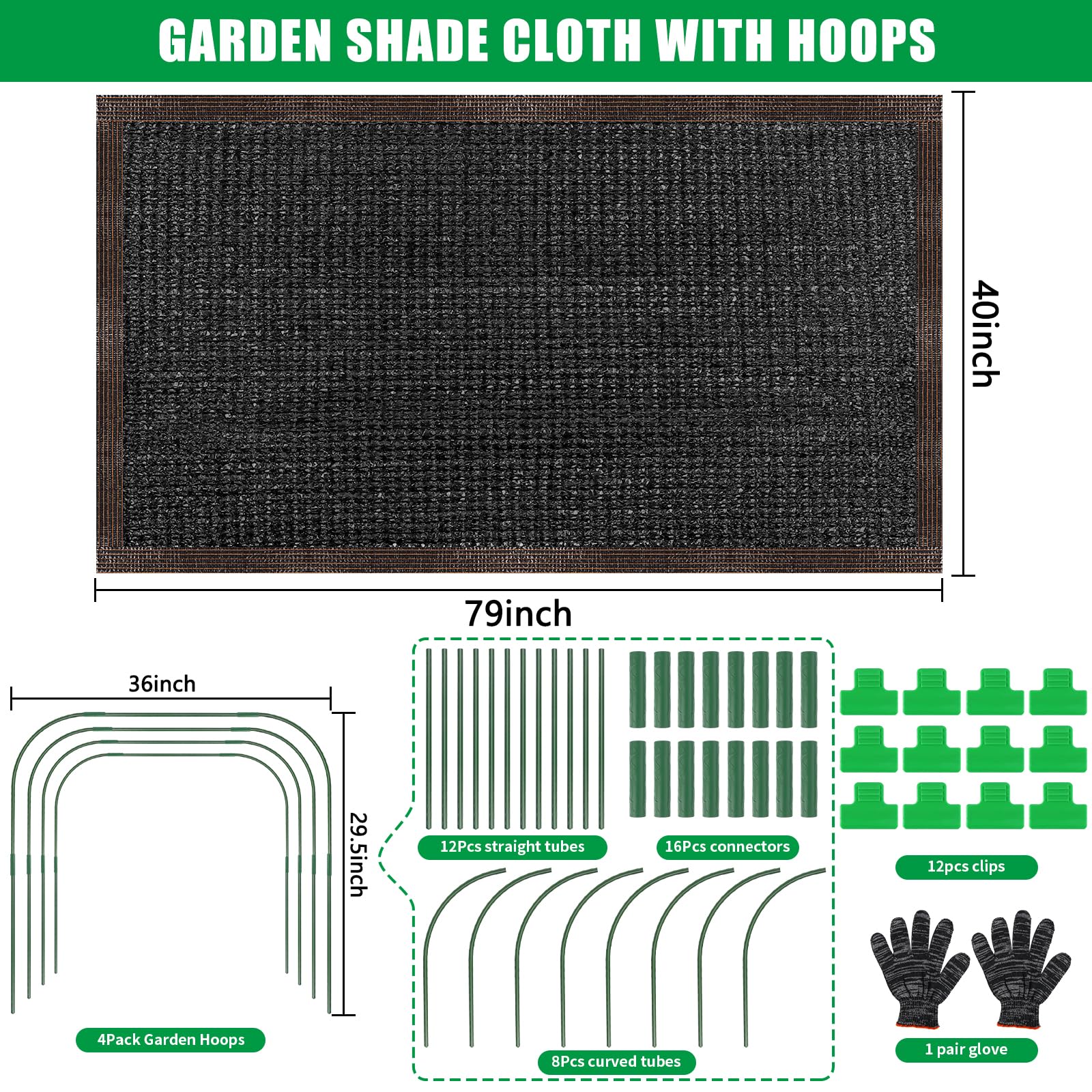 Installation of KJX Garden Shade Kit in a garden