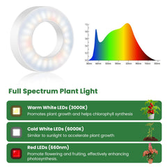 Installation of Kullsinss plant grow light using cable ties