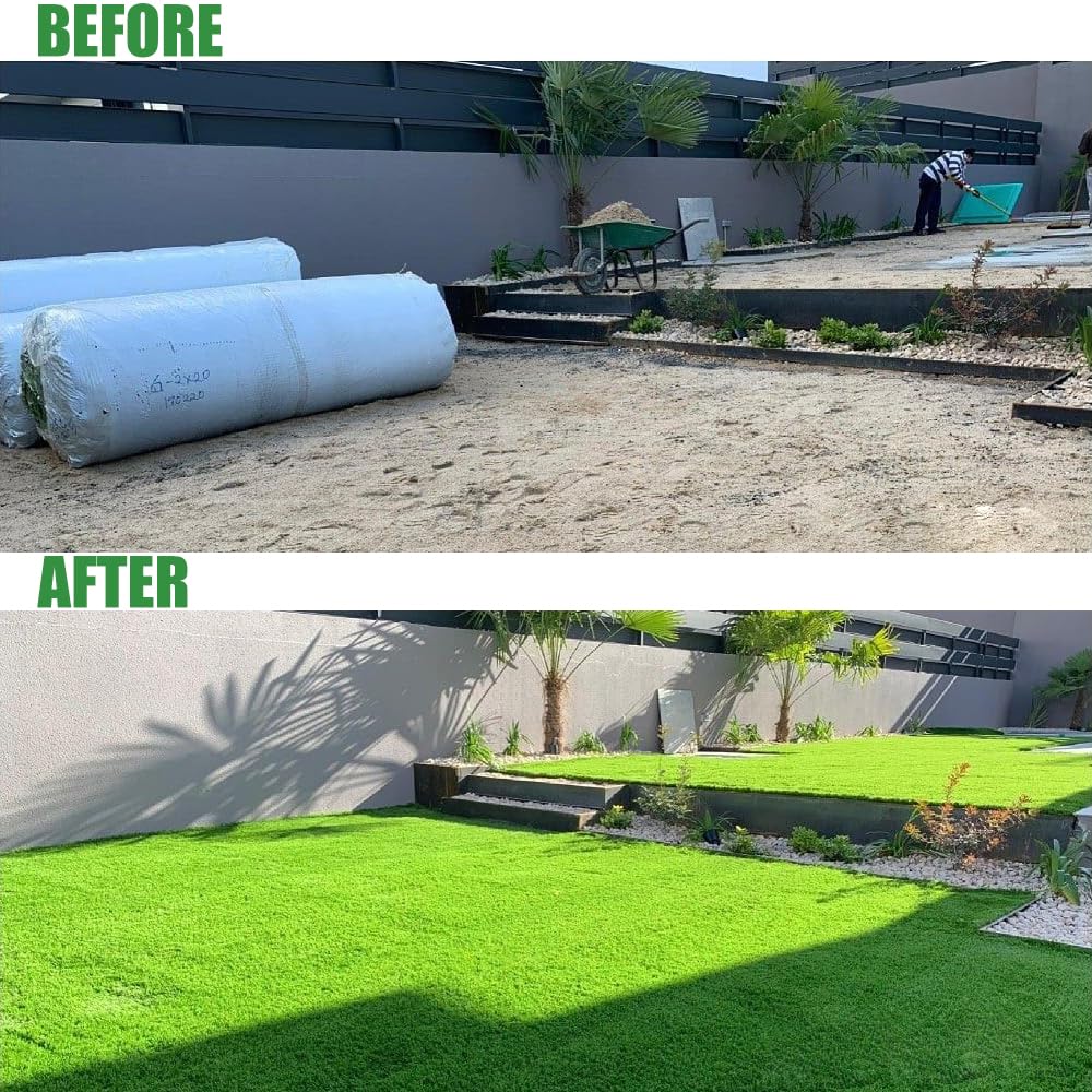 Installation of LITA Artificial Grass in a garden setting