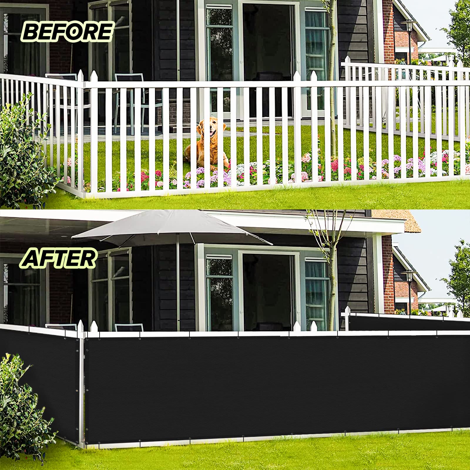Installation of LOVE STORY Balcony Privacy Screen on railing