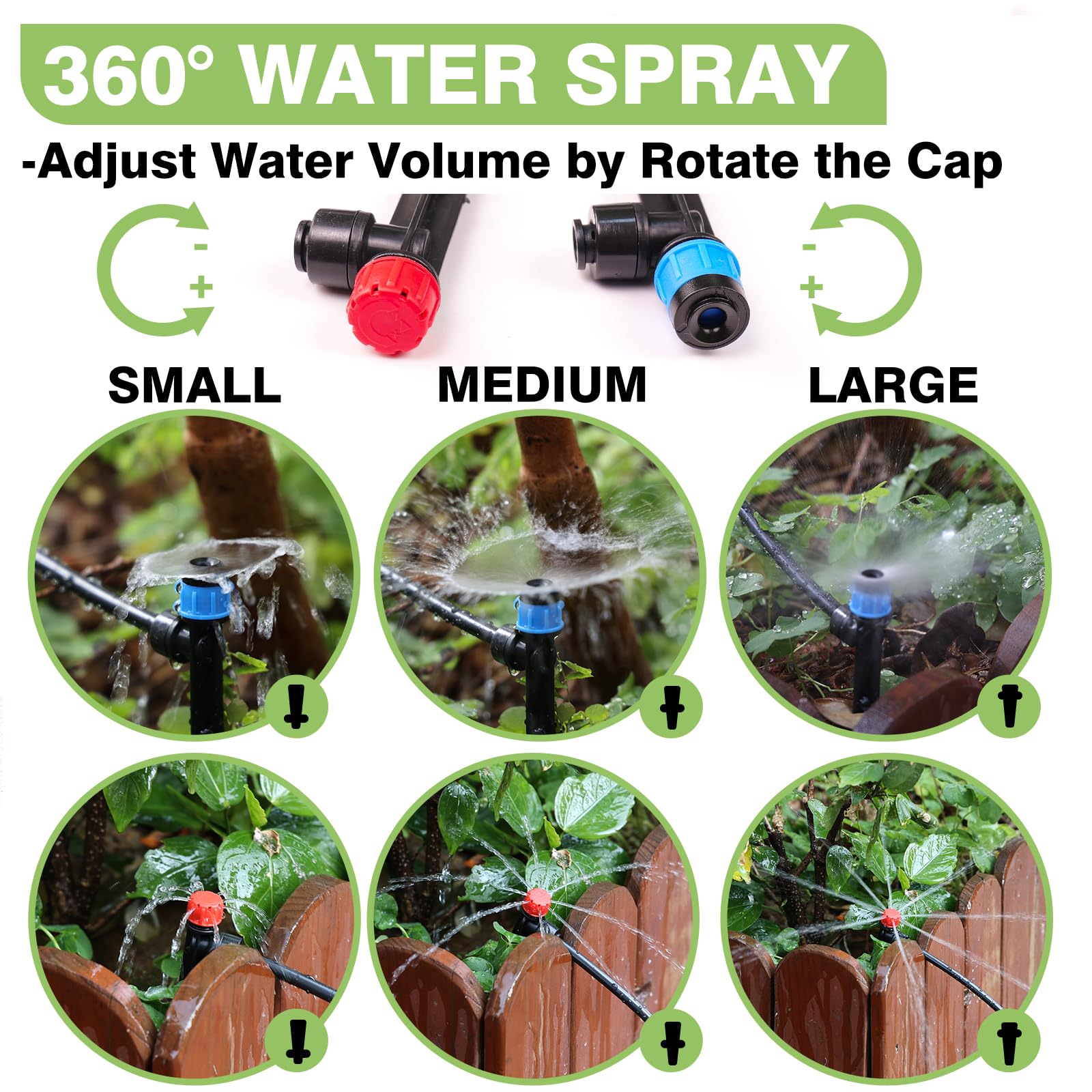 Installation of Maotong drip irrigation system in a garden