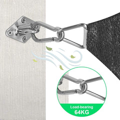 Installation of Morzejar shade sail hardware on a patio