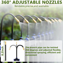 Installation of Nowaca drip irrigation system in a garden