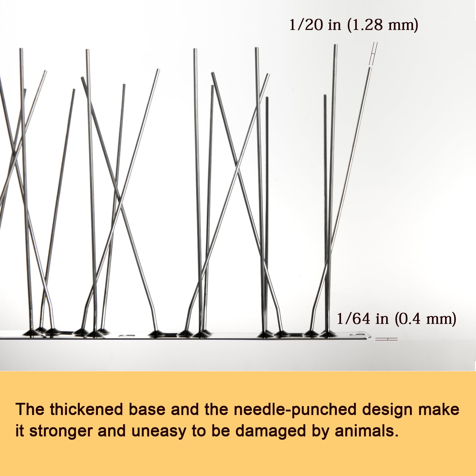 Installation of OFFO Bird Spikes on a window sill