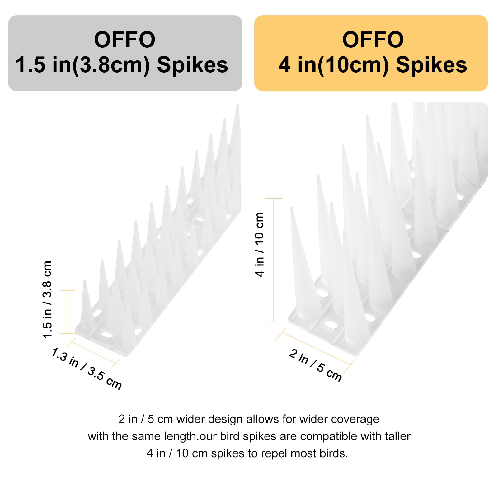 Installation of OFFO Bird Spikes on window sill