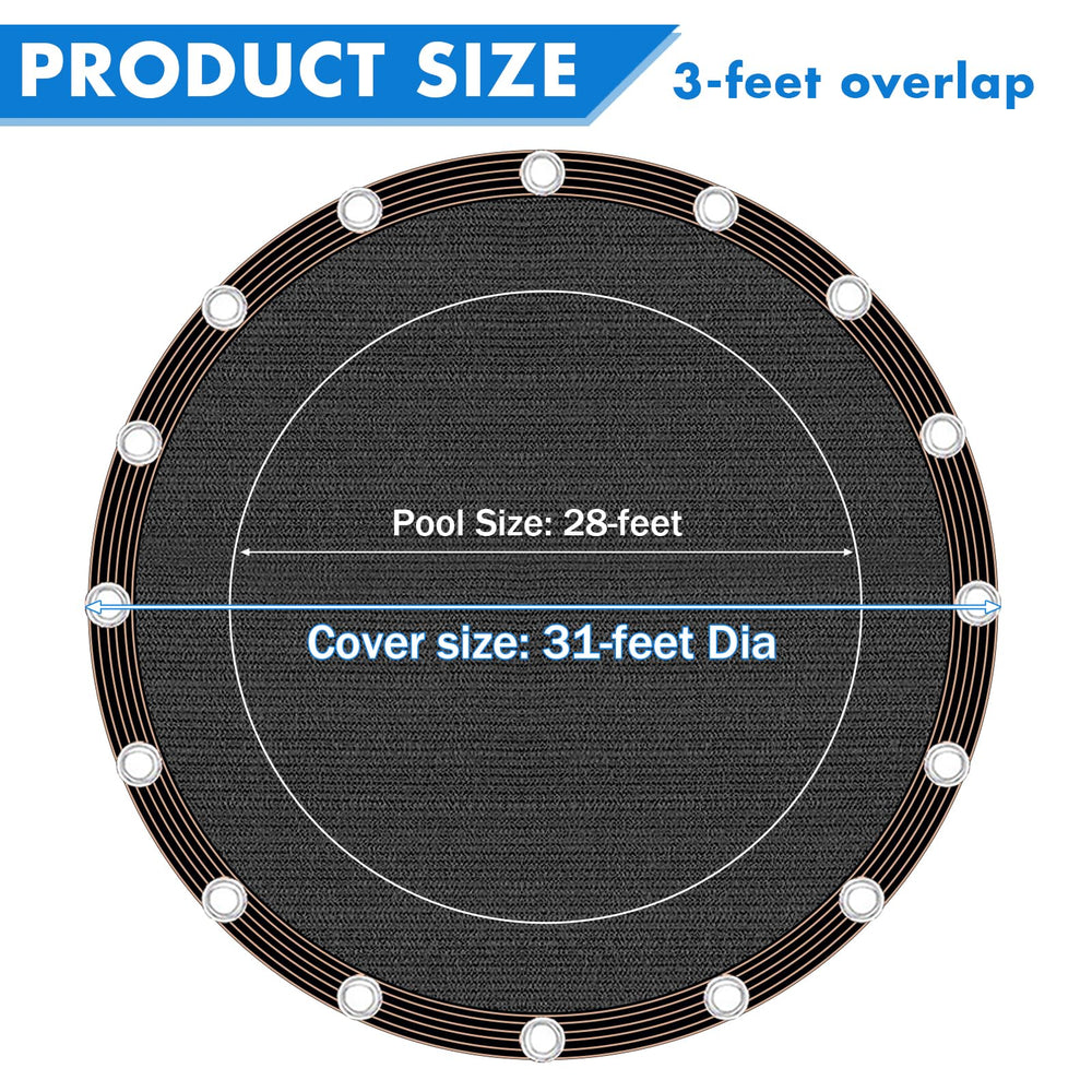 Installation of pdpdoc Pool Leaf Net Cover on above ground pool