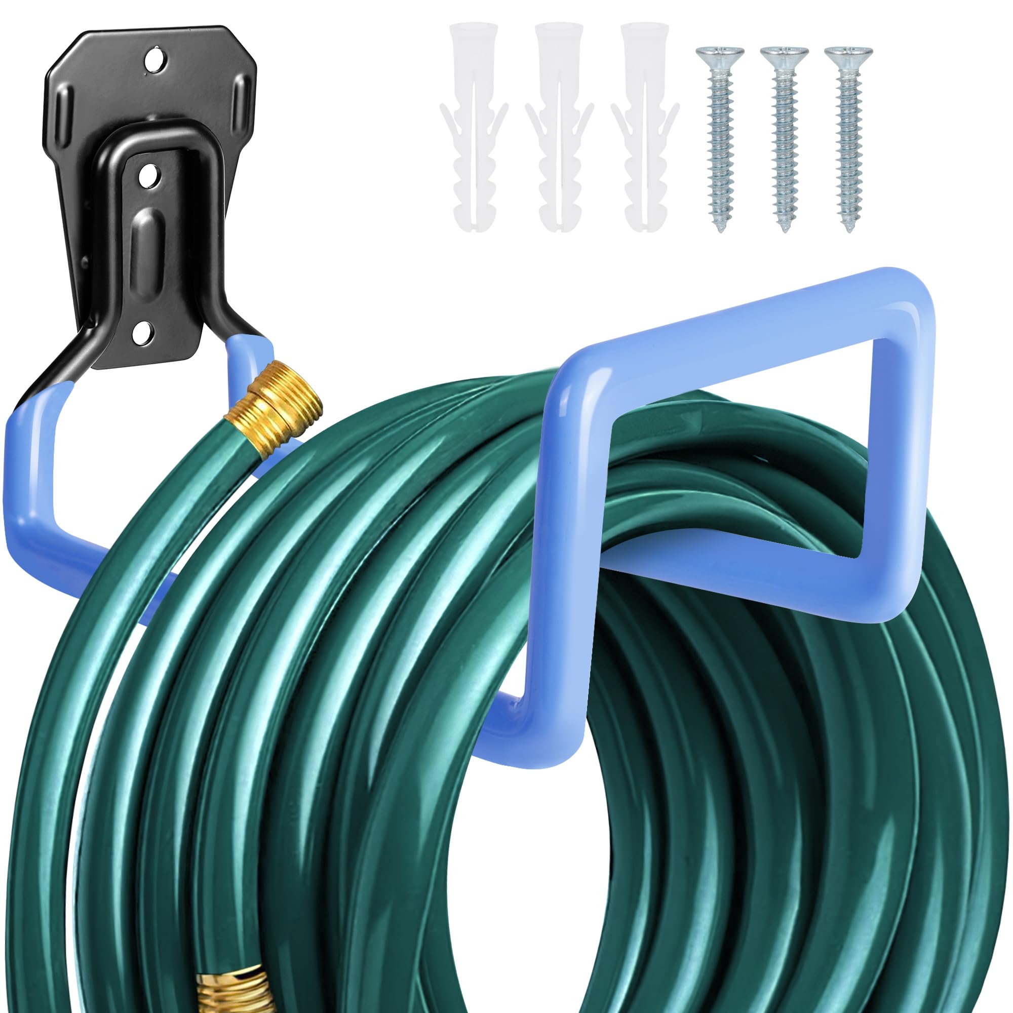 Installation of PeoMev Hose Holder on a wooden wall