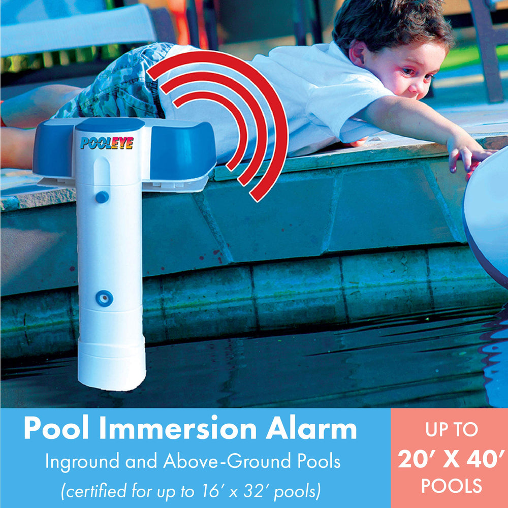 Installation of PoolEye alarm on pool deck