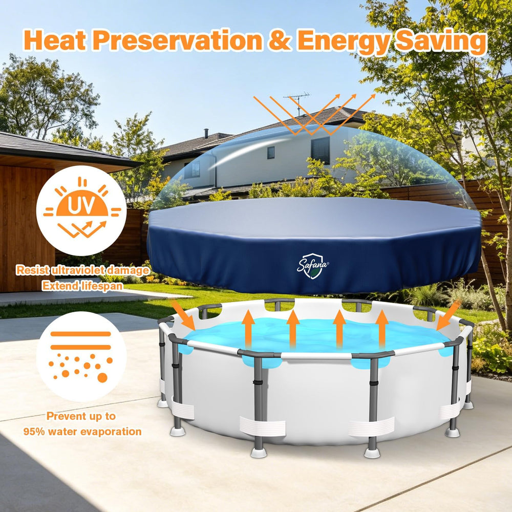 Installation of Safana 12FT Round Pool Cover with ropes