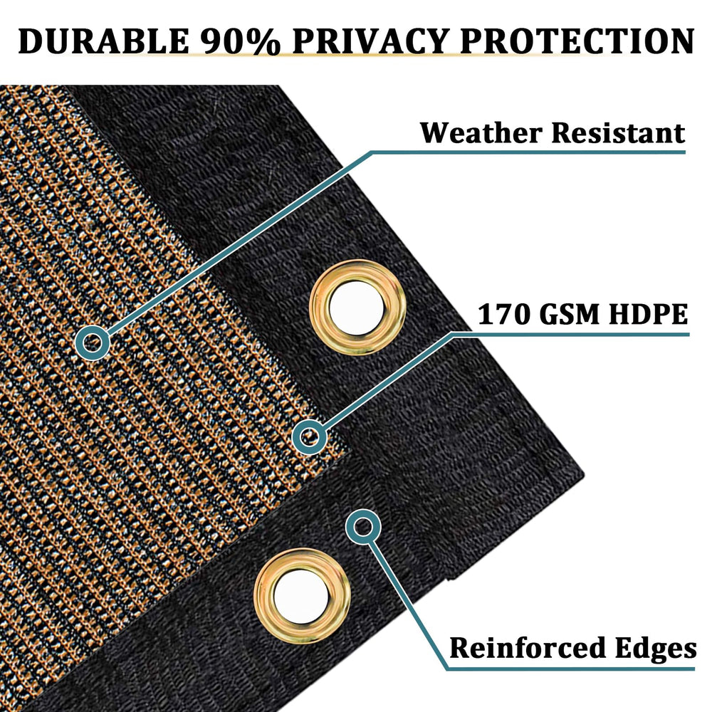 Installation of Shade&Beyond Fence Privacy Screen with zip ties