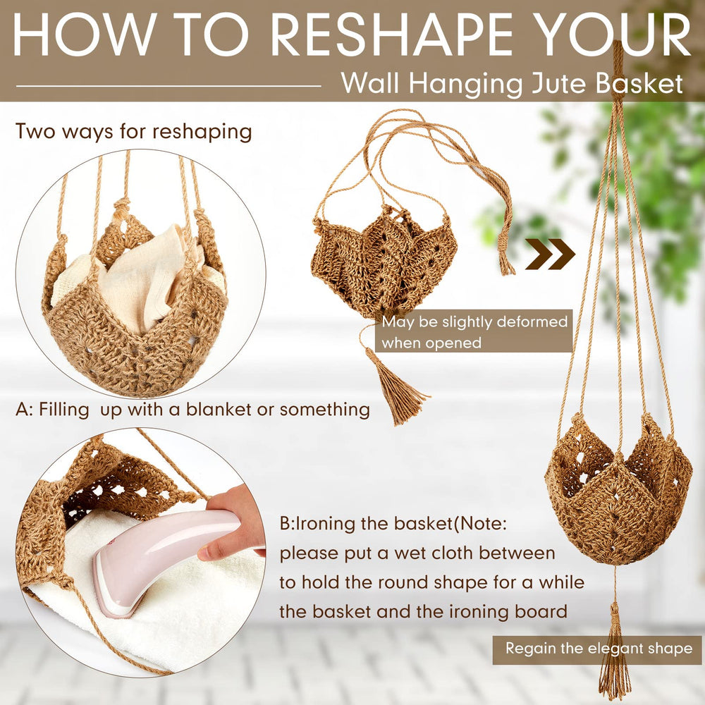 Installation of Shappy plant hanger with included hooks