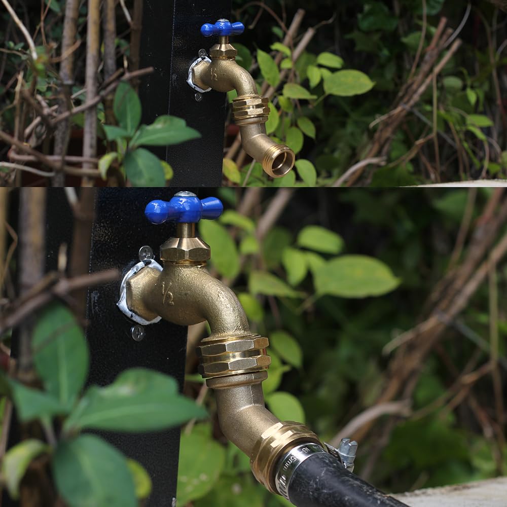 Installation of SIGURANTA hose elbow on a faucet