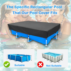 Installation of SYPGIHNA pool cover over rectangular pool