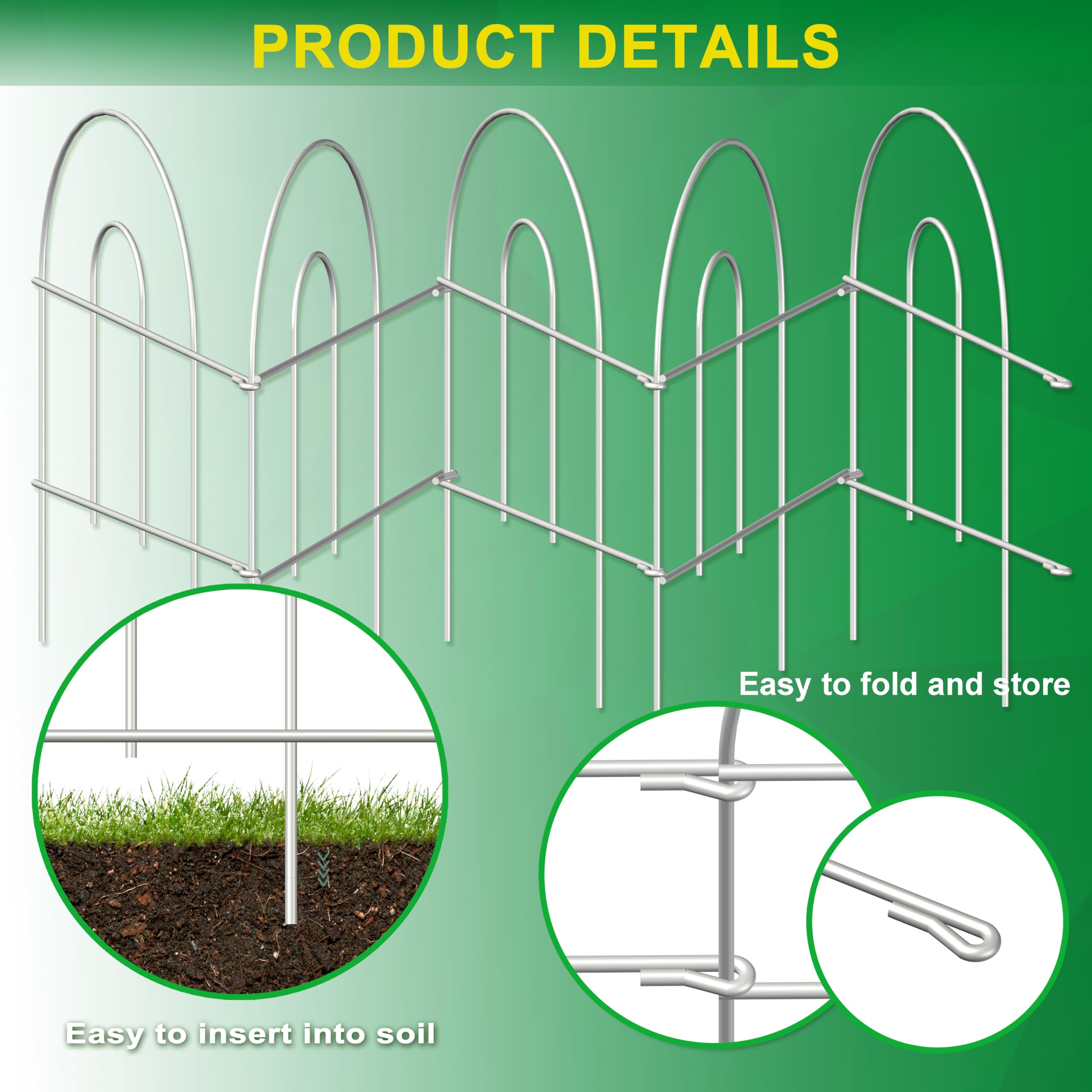 Installation of the FOREHOGAR Garden Fence in a flower bed
