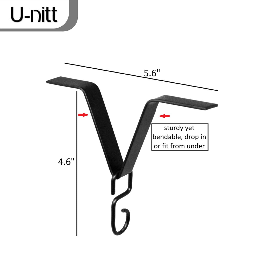 Installation of U-nitt Gutter Clip with rain chain
