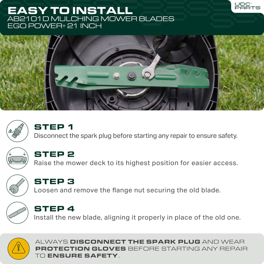Installation of UDC Parts Mulching Blade on EGO Power+ mower