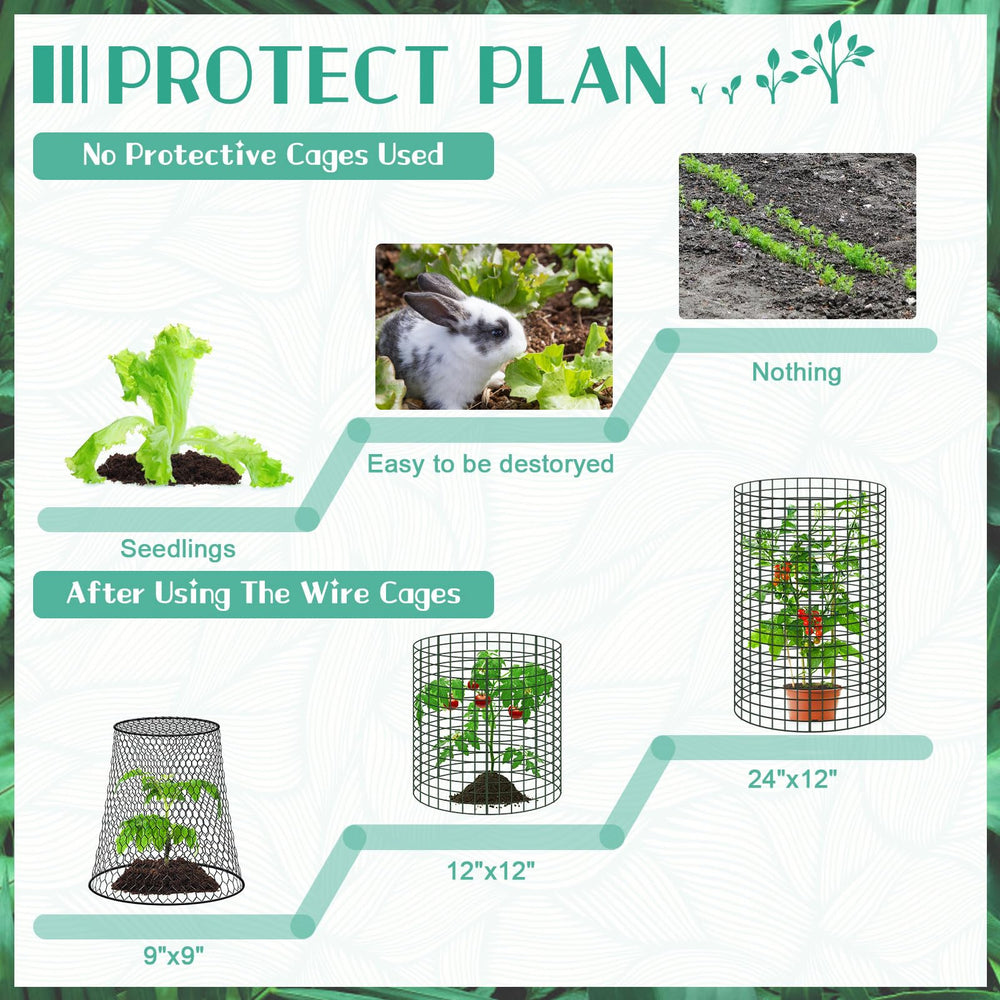 Installation of UJG plant protectors with nylon ties