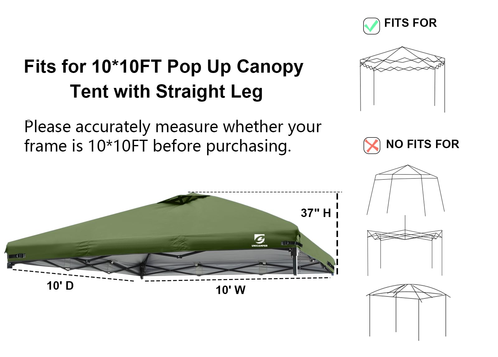 Installation of UNICAMPER canopy top with magic tape labels