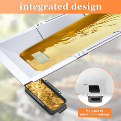 Installation of Uniflasy grease tray on a grill