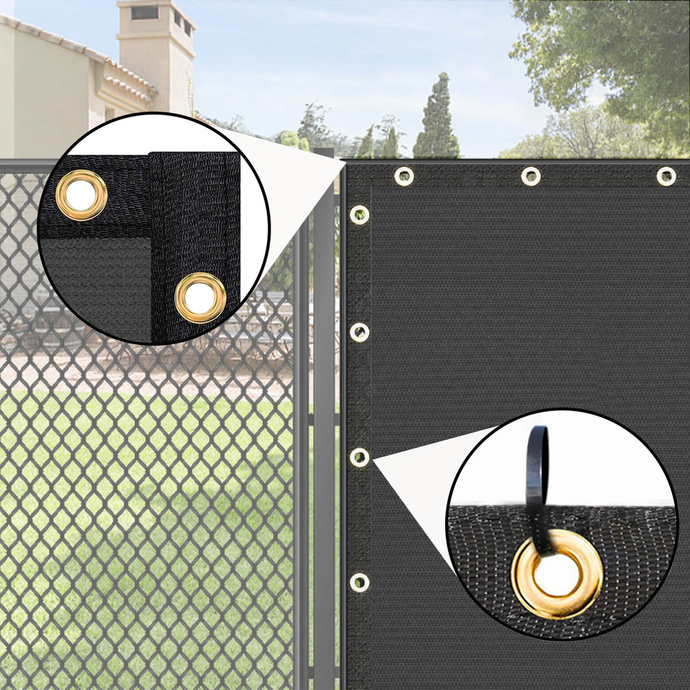 Installation of UPGRADE privacy screen with zip ties