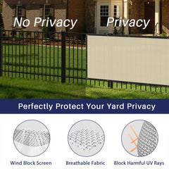 Installation of Windscreen4less Privacy Fence Screen on a fence