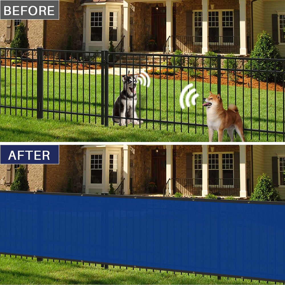 Installation of Windscreen4less Privacy Fence Screen with zip ties