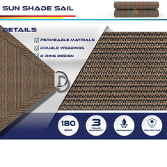 Installation of Windscreen4less sun shade sail on patio