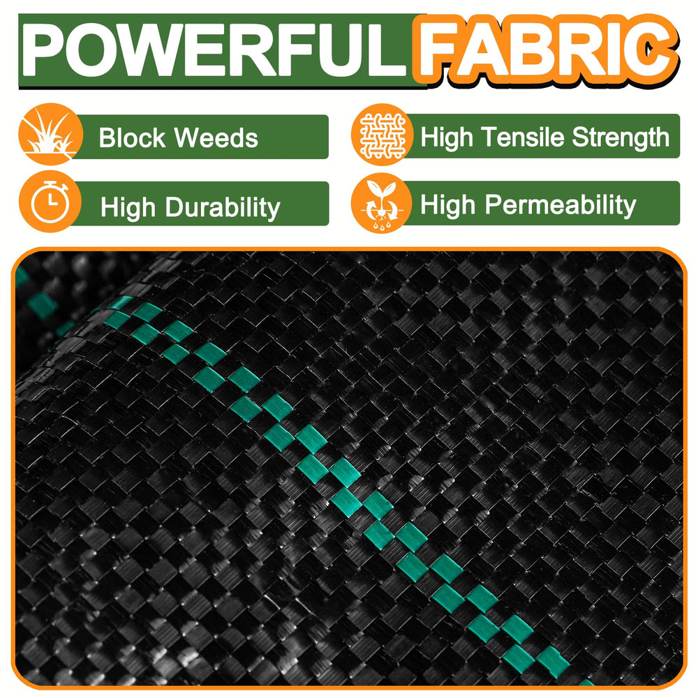 Installation of Winisok weed barrier fabric in a garden bed