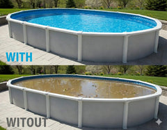 Installation of Winter Block pool cover with winch and cable